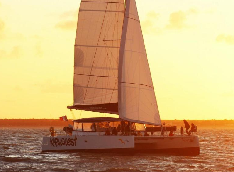 Sunset Catamaran Experience: A Romantic Sail Through the Bay of Biscay